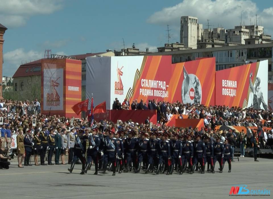Военный парад стал главным событием празднования 80-летия Великой Победы в Сталинграде