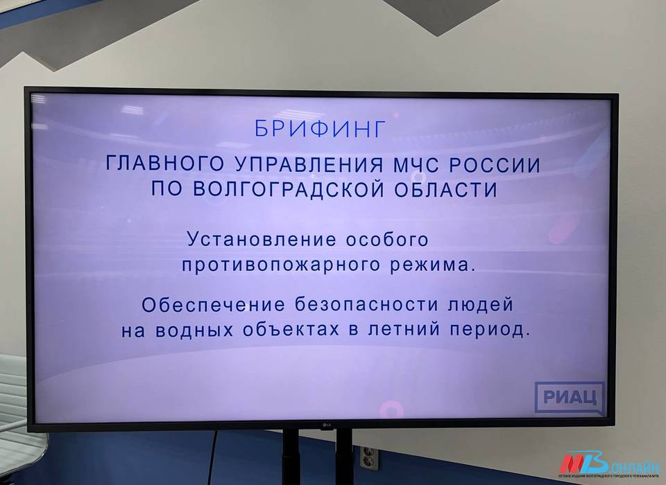 В Волгограде состоялся брифинг, посвященный пожароопасному сезону