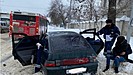 В Волгограде автобус проехал на красный и врезался в легковушку