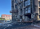 Фасад строящегося дома загорелся в ЖК «Урбан» в Волгограде