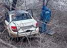 Сгоревший автомобиль погибшей женщины сняли на видео в Волгограде